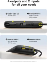 Baseus Powerbank 45W 20000mAh com 2 Cabos USB-C Integrados - Image 3