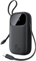 Baseus Powerbank 45W 20000mAh com 2 Cabos USB-C Integrados